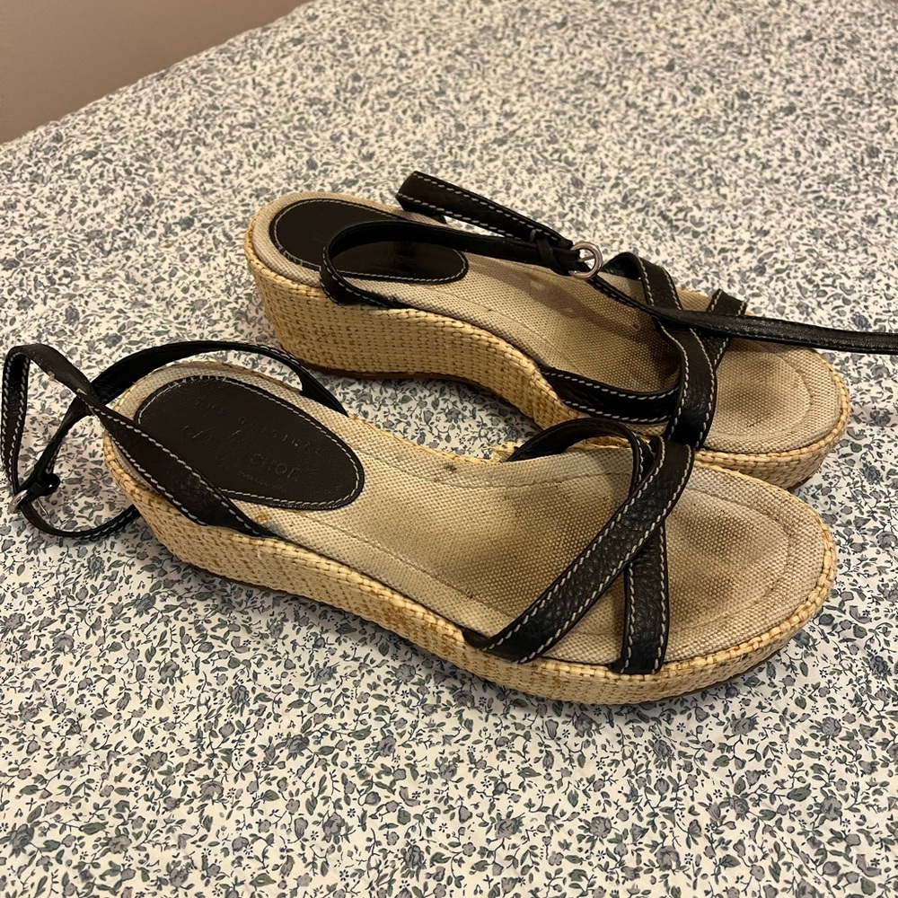 Car Shoe Strappy Navy Sandals